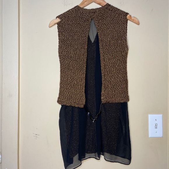 3.1 Phillip Lim Brown and Black Sleeveless Top - Picture 2 of 12